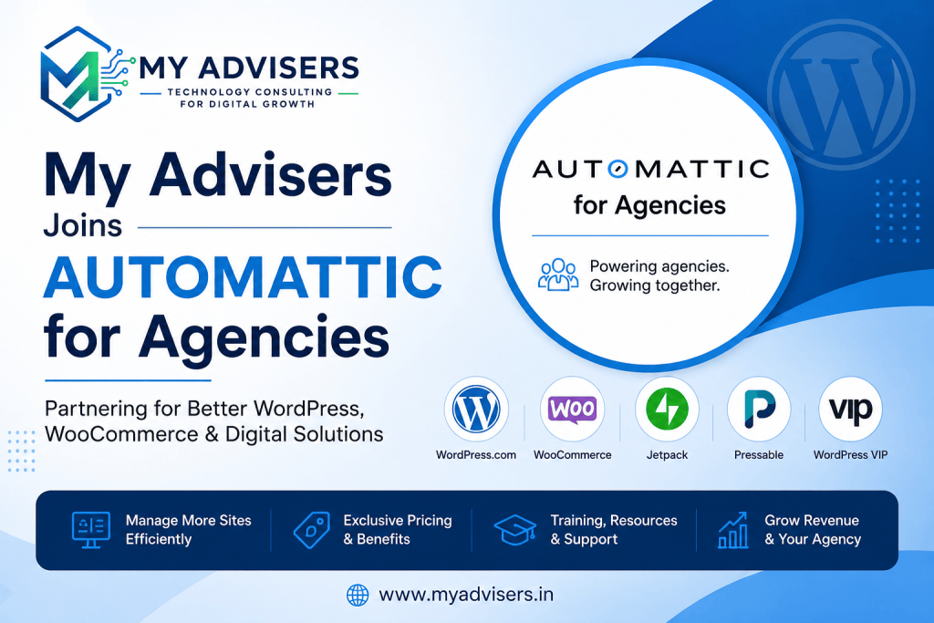 My Advisers Joins Automattic for Agencies: A Complete Guide to WordPress, WooCommerce, Jetpack and Digital Agency Solutions 1 My Advisers Joins Automattic for Agencies